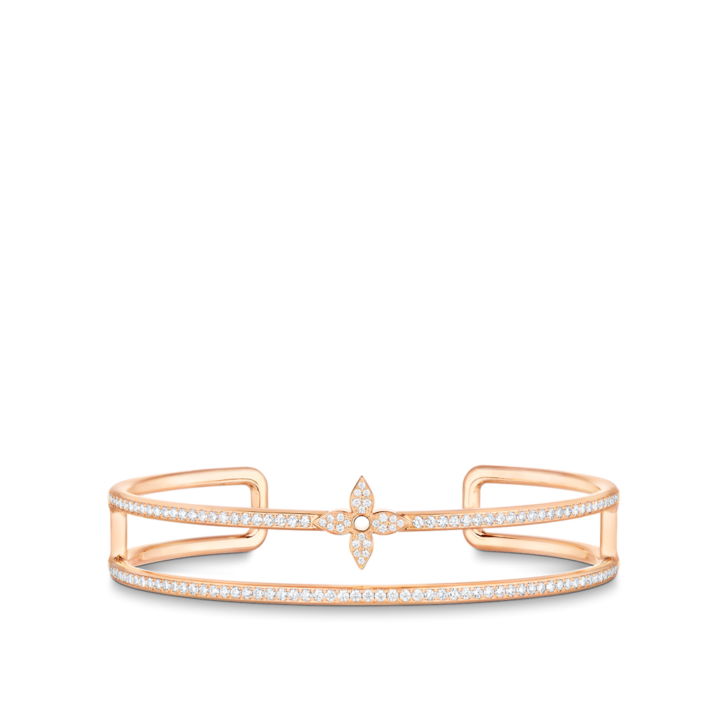 Louis Vuitton Idylle Blossom Two-Row 18K Gold Bracelet