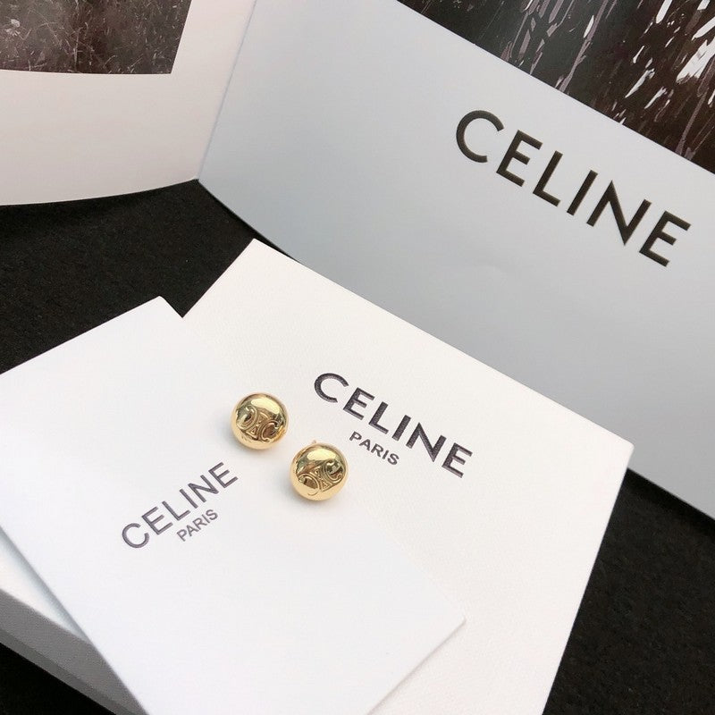 Celine Gold 18K Gold Earrings